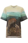 Stella Mccartney Leopard Scene Jersey T-shirt In Multicolor
