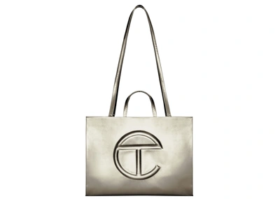 Pre-owned Telfar  Shopping Bag Large Bronze