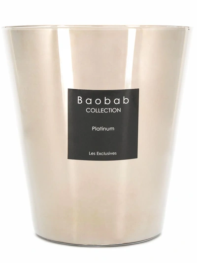 Baobab Collection Les Exclusives Platinum Scented Candle In Grey