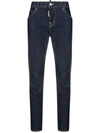 Dsquared2 Jennifer Stretch Cotton Denim Jeans In Blue