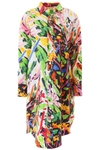 MARNI MARNI FLORAL PRINT LONG OVERSIZED SHIRT