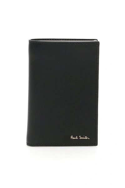 Paul Smith Black Mini-print Leather Wallet