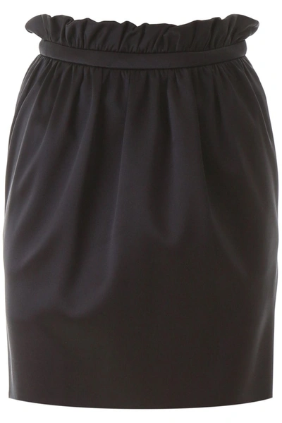 Versace Bubble Mini Skirt In Black