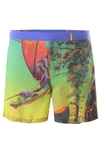 Valentino Dragonat Dawn Print Nylon Swim Shorts In St  Dragon At Dawn