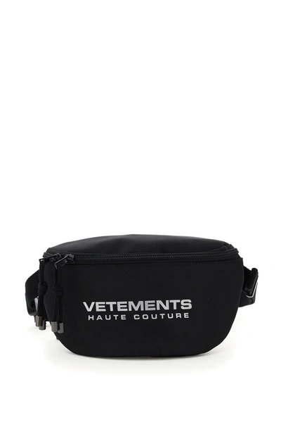Vetements Beltpack With Reflective Logo In Black