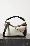 LOEWE PUZZLE SMALL COLOR-BLOCK LEATHER SHOULDER BAG