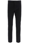 Balmain Embroidered Crepe Straight-leg Tailored Trousers In Black