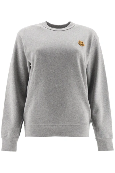 Kenzo Tiger Patch Sweater Sweater In Grey