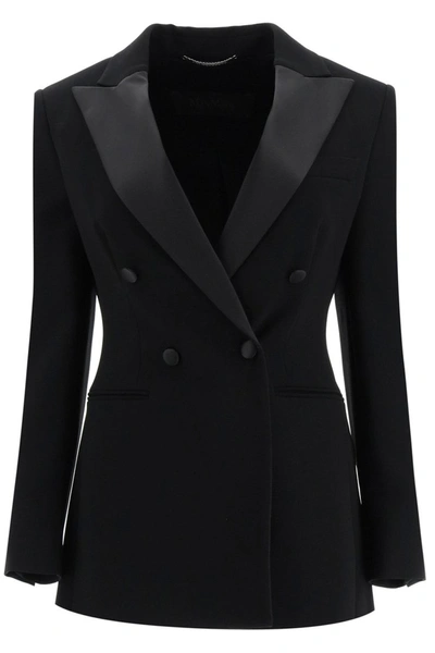 Max Mara Lolly Tuxedo Blazer In Black