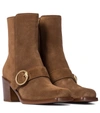 GIANVITO ROSSI WAYNE SUEDE ANKLE BOOTS,P00530097