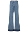 JW ANDERSON HIGH-RISE FLARED JEANS,P00532061