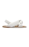 MIU MIU PUFFY LEATHER SANDALS