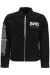 ARIES ARIES JACKET WITH TEMPLE LOGO PRINT