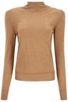 BALMAIN BALMAIN GOLD BUTTON PULLOVER