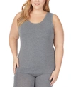 CUDDL DUDS PLUS SIZE SOFTWEAR WITH STRETCH REVERSIBLE TANK TOP