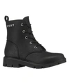 Dkny Little Girls Stassi Moto Boots In Black