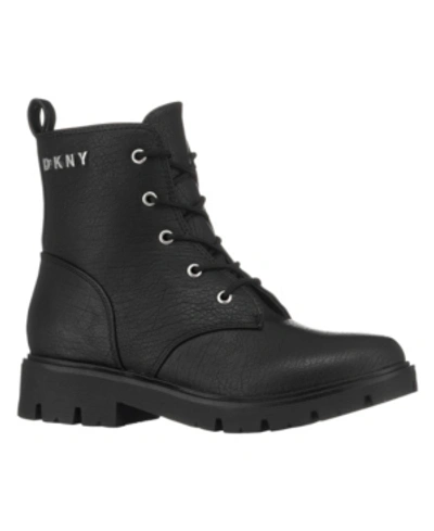 Dkny Kids' Little Girls Stassi Moto Boots In Black