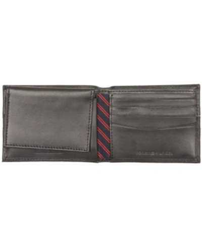 Tommy Hilfiger Men's Ranger Rfid Passcase Wallet In Black