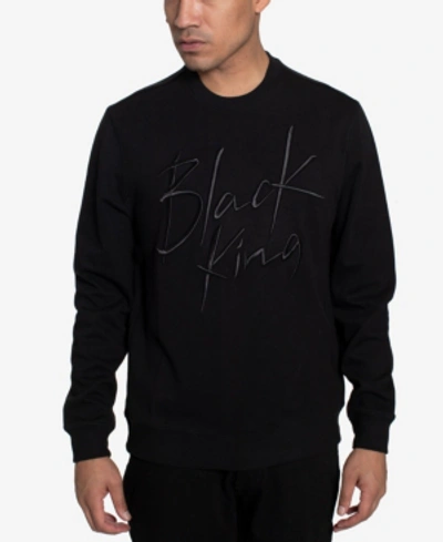 Sean John Black King Men's Sweatshirt In Jet Black