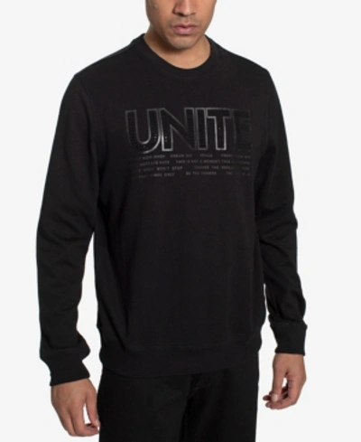 Sean John Unite Men's Sweatshirt In Jet Black