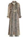 Jacquemus Women's Le Manteau Thika Leopard-print Trench Coat In Printed Leopard