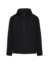 Woolrich Slim Fit Pacific Two Layers Hooded Jacket In Black