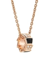 Bvlgari Women's Serpenti Viper 18k Rose Gold, Diamond & Onyx Pendant Necklace In Pink