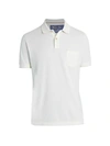 Loro Piana Men's Classic Short Sleeve Polo In White