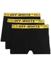 OFF-WHITE INDUSTRIAL 裤腰四角裤三件装