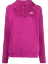 NIKE SWOOSH LOGO COTTON HOODIE