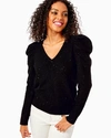 LILLY PULITZER WOMEN'S NAVITA SEQUIN SWEATER IN BLACK SIZE XS - LILLY PULITZER,005531