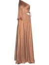 MARIA LUCIA HOHAN DRAPED ONE-SHOULDER GOWN
