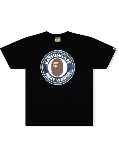 A Bathing Ape Busy Works T-shirt In Black