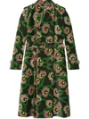 GUCCI KEN SCOTT FLORAL PRINT TRENCH COAT