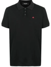 DSQUARED2 LEAF-EMBROIDERED POLO SHIRT