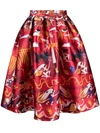 ALESSANDRO ENRIQUEZ GRAPHIC-PRINT A-LINE SKIRT