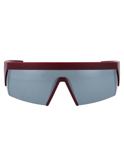 Mykita Vice Sunglasses In 324 Md24 New Aubergine Lateral Silver Flash