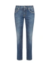 DOLCE & GABBANA LOGO-PLAQUE SKINNY JEANS,GY07LD G8CR7S9001