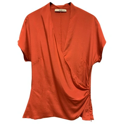 Pre-owned Etro Silk Blouse In Orange