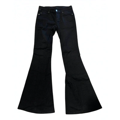 Pre-owned Citizens Of Humanity Straight Jeans In Black