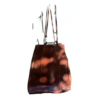 Pre-owned Maison Margiela Brown Leather Handbag