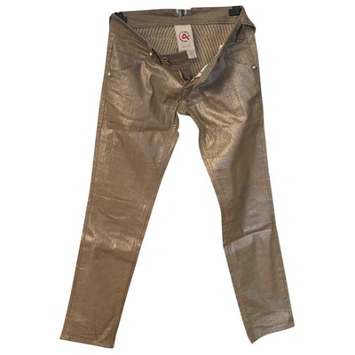 Pre-owned Cycle Straight Jeans In Gold