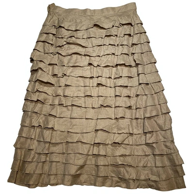 Pre-owned Aspesi Mid-length Skirt In Beige