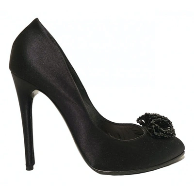 Pre-owned Nina Ricci Cloth Heels In Black