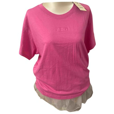 Pre-owned Levi's Pink Cotton Top