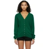 KHAITE GREEN AMELIA CARDIGAN