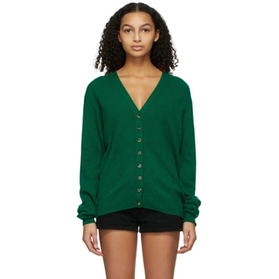 Khaite Green Amelia Cardigan In 415 Vert