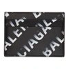 BALENCIAGA BLACK & WHITE GRADIENT LOGO CASH CARD HOLDER