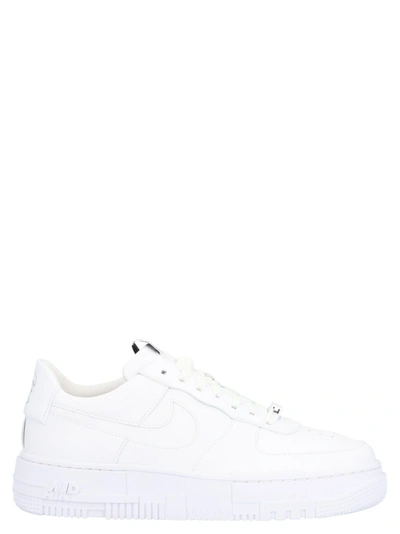 Nike White Air Force 1 Pixel Sneakers