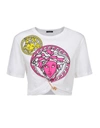 VERSACE VERSACE MEDUSA AMPLIFIED CROPPED T